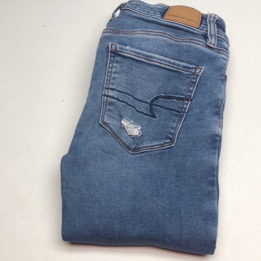 VINTAGE AMERICAN EAGLE HI-RISE JEGGINGS 0/25x27 🇲🇦